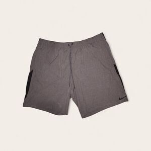 Nike Contend Volley 9 Inch Swim Trunks Nessa666 Heather Grey black Mens 3XL NWT